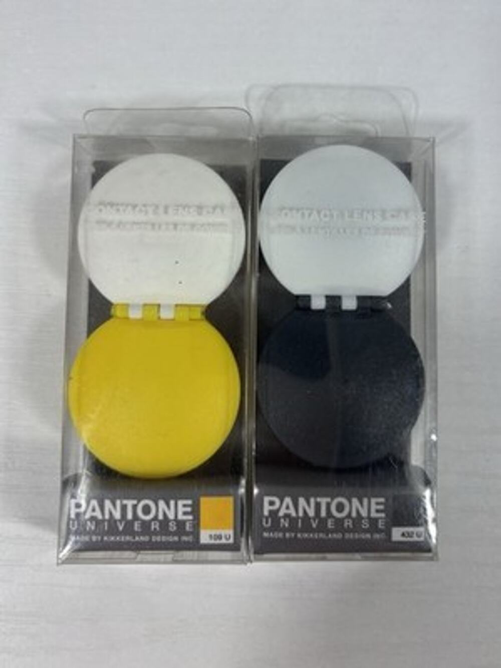 NEW! Pantone Universe Kikkerland Contact Lens Cases 109 U 432 U NOS Lot of 2